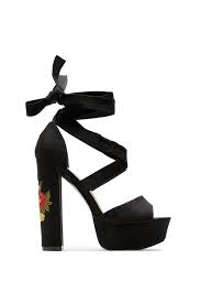 Black embroidered